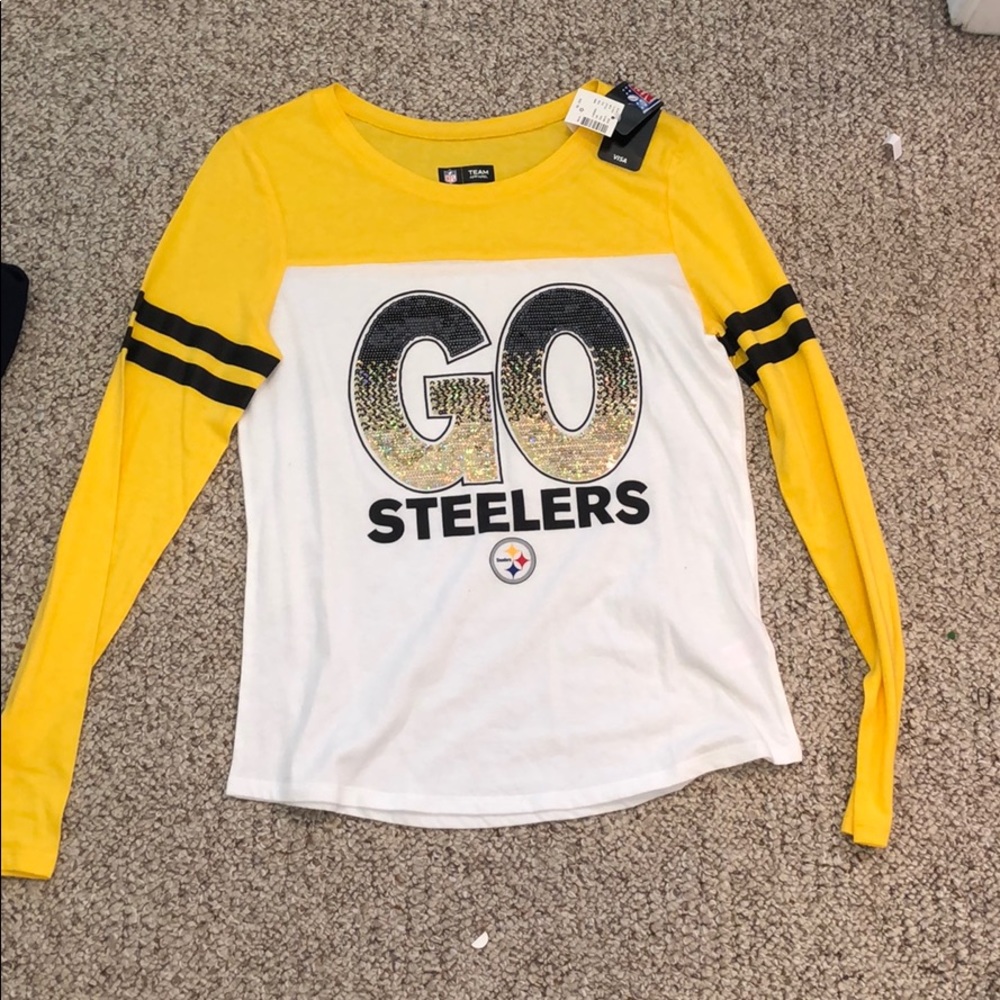 justice steelers long sleeve tee